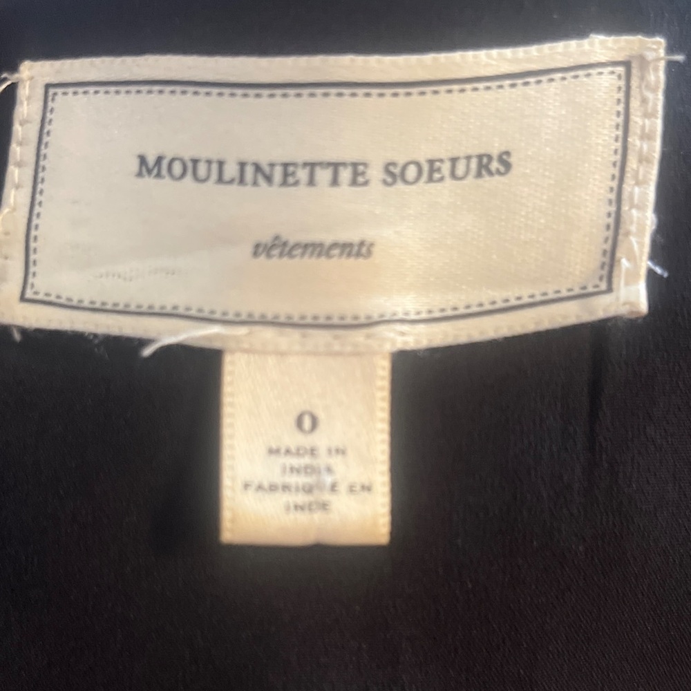 Anthropologie Moulinette Soeurs Chelly Jaquard Embroidered Mini Dress Size 0 - Picture 3 of 10